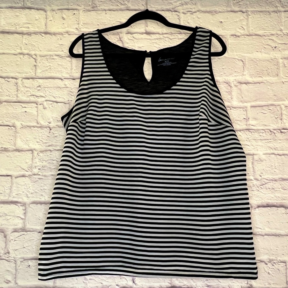Lane Bryant Striped Sleeveless Top 18/20